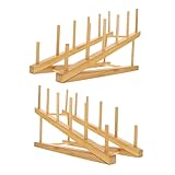 Fonctionnalité multicouche : conçu avec pour plusieurs articles, ce support vous aide à organiser et à vos affaires de soignée et accessible, support de séchoir, support de couvercle de casserole