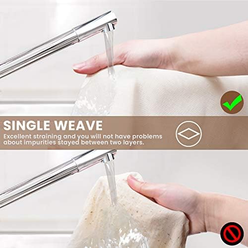 S.CENG Precut Cheesecloth, 38'' x 38'', 4 Pack, Ultra Fine Cotton Cheesecloth for Straining & Cooking