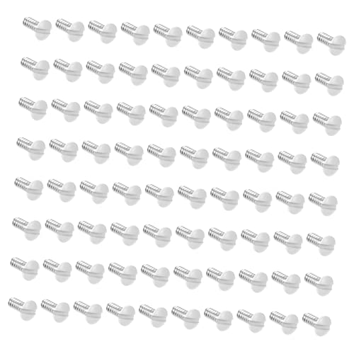 Gatuida 200Pcs White Milled Slot Screws for Outlet Cover Plates Slotted Head Replacement Screws for Repair and Electrician Tool Kits