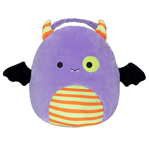 Seau à friandises Squishmallow Kellytoy peluche souple à offrir pour Halloween