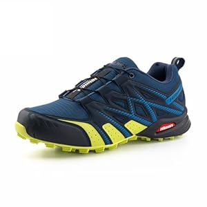 Hitmars Trailrunning Schuhe Traillaufschuhe Herren Damen Wanderschuhe Trail Running Schuhe Trekking Turnschuhe Outdoor Laufschuhe Leicht Atmungsaktiv Schwarz EU 36-48