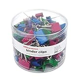 Office Depot® Brand Binder Clip Combo Pack, Assorted Sizes, Assorted Colors, Pack of 200