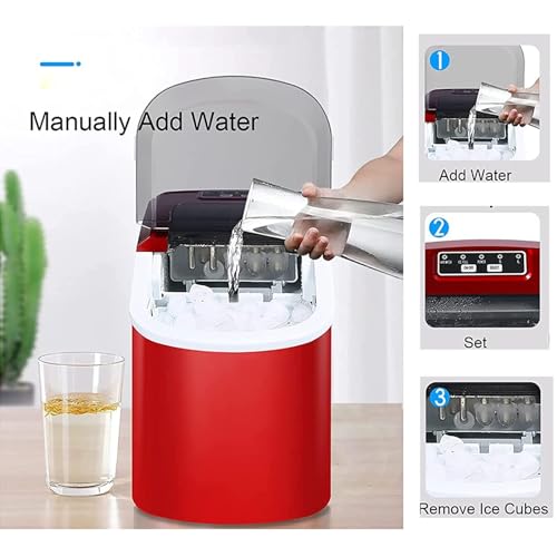 Máquina para hacer hielo para hogar 15 kg/24 h cubos en 8 min miniatura 5