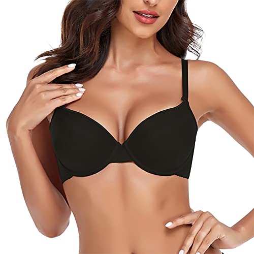 Conjunto de lencería de alta calidad, suave, sin costuras, sujetador de diseñador sexy y braguitas, lencería negra, Negro , A
