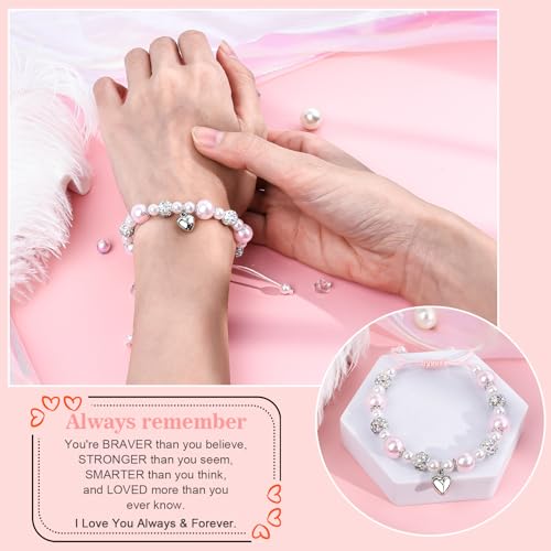 Happy Birthday Bracelet Gifts for 5-16 Year Old, Natural Stone Bracelets Birthday Gifts Ideas for Age 5 to 16 Daughter Granddaughter Niece3