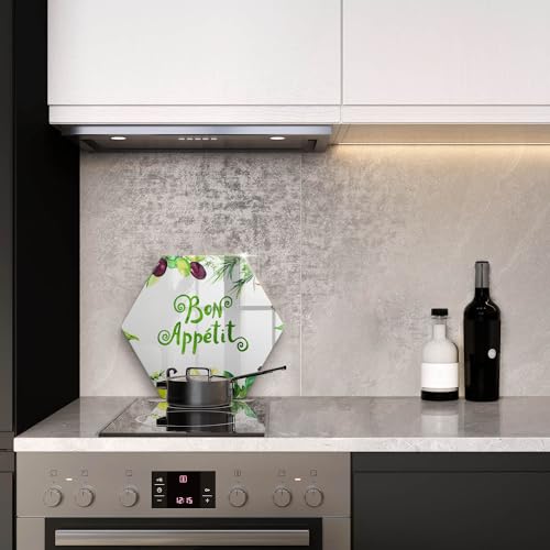 Protection plaque induction 40cm anti-rayures - Protéger table de cuisson hectagonale Wallfluent - 4