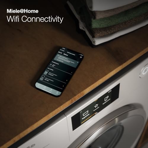 Miele 11458480 WWI860 WPS PWash & TDos & 9 KG W1 Front-Loading Washing Machine with ProfiEco Motor, CapDosing, ComfortSensor, TwinDos, QuickPowerWash, SingleWash and Miele@home System, Lotus White