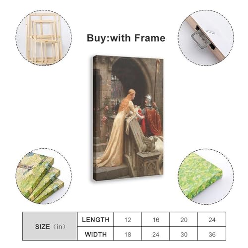Impression sur toile Leighton de qualité musée avec cadre à suspendre solide - 2