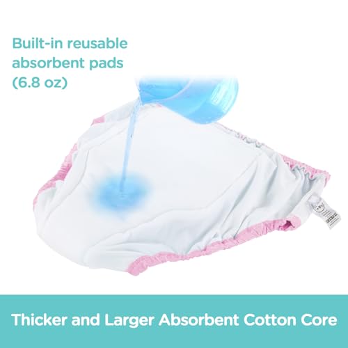 Image of Littleforbig Soft Silky Underwear Comfortable Washable Reusable Adult Training Pants - Full Print Baby Parade XS