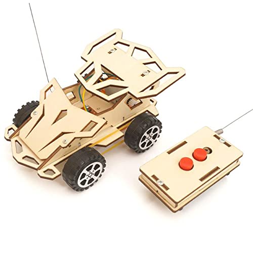 Lbvzxkad Stem Juguetes Kit de Bricolaje Educativo para Proyectos de Modelo de Coche de Control Remoto InaláMbrico 4WD Kits de Juguetes de ExperimentacióN CientíFica