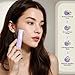 BNU Dermaplaning Tool for Face, Dermaplane Razor for Women Face LED Light Facial Exfoliation & Peach Fuzz Hair Removal, 3 Speeds Rechargeable Sonic Edge Technology 10 Refill Blades Purple
