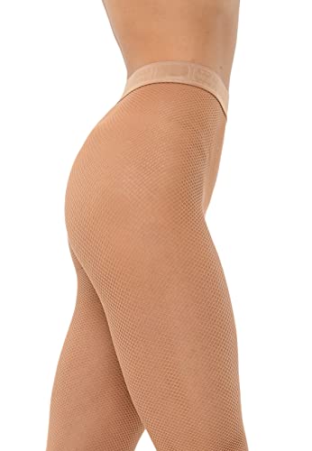 Wolford Twenties Econyl Fishnet Tights for Women Sustainable Small Net Pantyhose with Matte Finish and Logo Waistband3