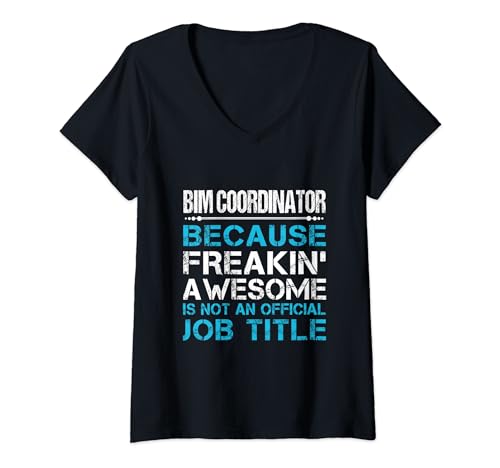 Womens Bim Coordinator - Freaking Awesome V-Neck T-Shirt