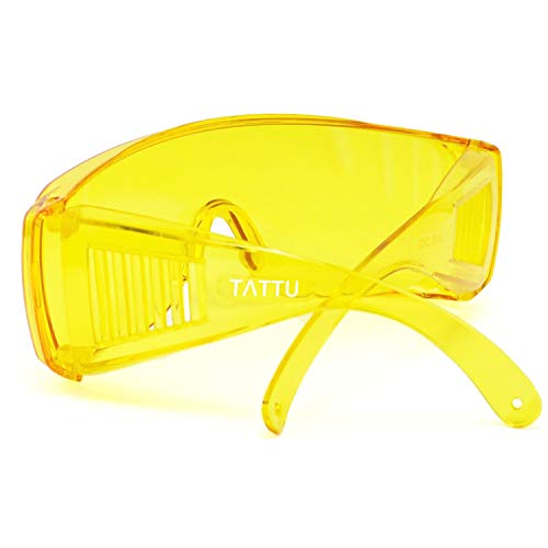 Image of TATTU G1 Fit-Over UV Protection Glasses, Anti-Glare, Anti-Eye Strain, Night Vision Enhancement for Driving at night, Yellow