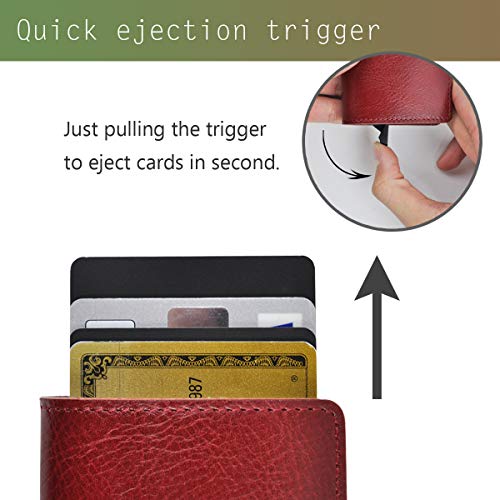 Genuine Leather Wallet for Men Ultra Slim Front Pocket Card Sleeve (Brown)3