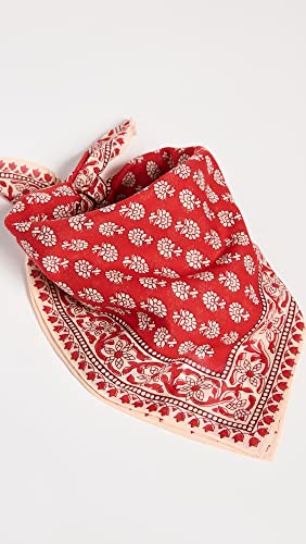 Madewell Women's Washed Bandana, Tropical Coral, Red, Print, One Size #TOP1