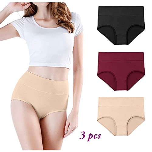 CHIDY-Unterhosen-Damen-Stretch-Baumwolle-Slips-Mehrpack-Hipster-Bequeme-Unterwaesche-Slips-Weich-35er-Pack