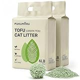 FUKUMARU Tofu Cat Litter 12LB – Clumping Cat Litter, Odor Control with Green Tea Scent, Dust Free and Easy to Agglomerate, Disposable in The Toilet