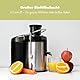 Clatronic Entsafter | ganze Früchte zerkleinern | großer Einfüllschacht | Slow Juicer | Tropfstopp für sauberes Arbeiten | einfache Reinigung | 400W | Entsafter Gemüse und Obst | Juicer | AE 3666