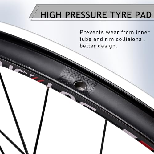 Image of BUCKLOS MTB Wheelset 26 inch 27.5 inch 29 inch Quick Release Disc Brake 32H Mountain Bike Wheels, High Strength Aluminum Alloy Rim Black Bike Wheel, Suitable 8-10 Speed Cassette Mountain Bike Wheelset