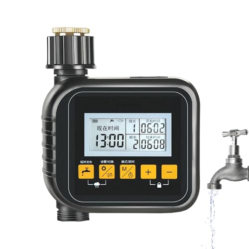 Programmateur d'arrosage avec écran LCD pour optimiser le goutte-à-goutte du potager