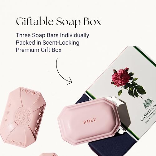 Caswell-Massey Orchid Three-Soap Set, Triple-Milled Bar Soap, Natural Bar Soap For Women, Moisturizing Women’s Body, Face & Luxury Hand Soap, 3.5 Oz Bath Bars (3 Soap Bars) #TOP1