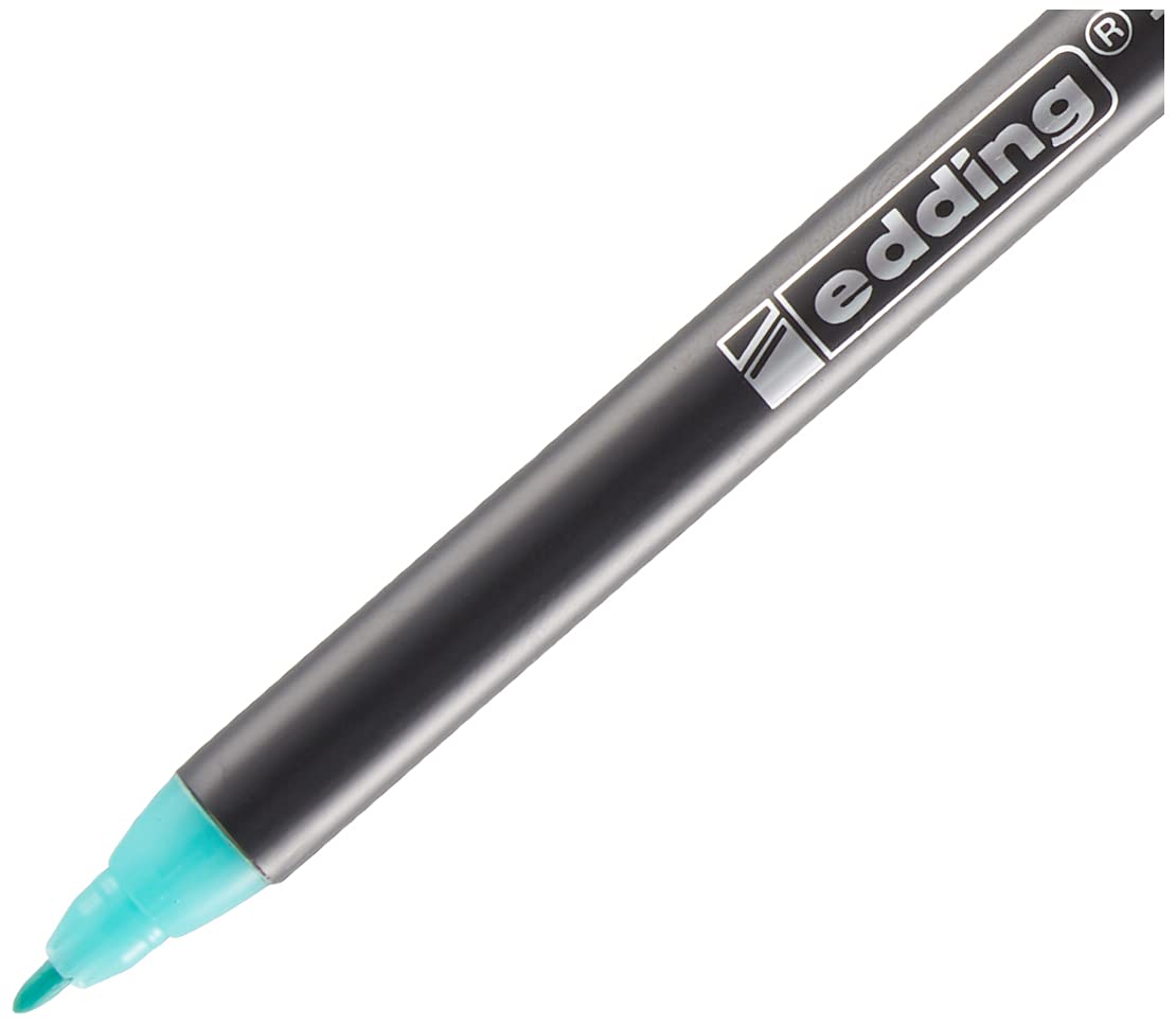 Edding 1200 ince uçlu keçeli kalem - tatlı nane - 1 kalem - yuvarlak uçlu 1 mm (2 paketi)
