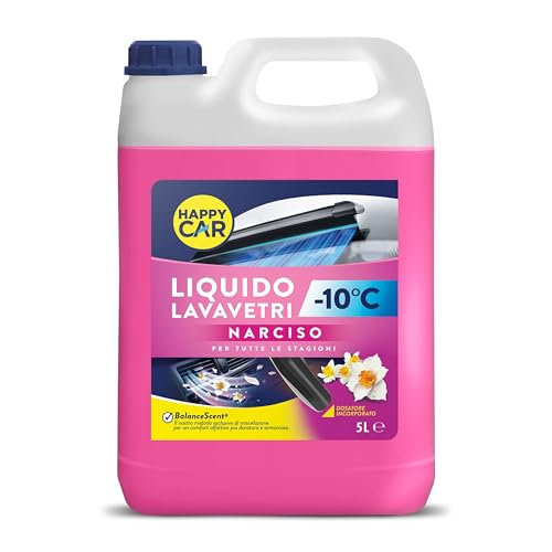 Happy Car Liquido Lavavetri Invernale -10°C Narciso 5L – Con