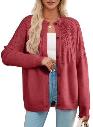 Image of Dokotoo Cardigan Sweaters for Women 2026 Fall Outfits Long Sleeve Sweaters