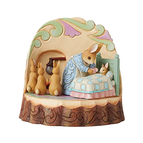 Enesco Jim Shore Peter Rabbit W/mrs Rabbit Cbh Figurine, Multicolor, height 20.5 cm