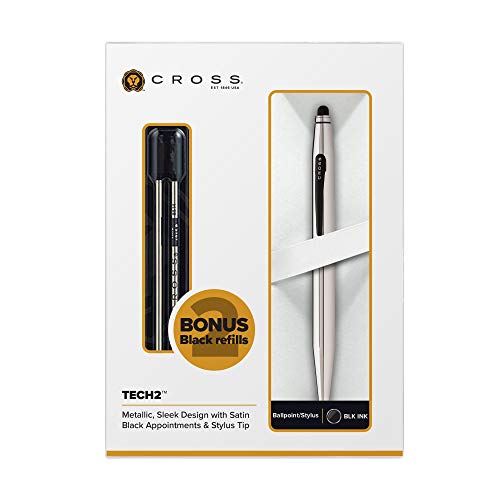 Cross Tech2 Dual-Function Ballpoint Pen with Refills Gift Box (Chrome)