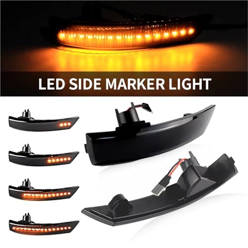 Luz dinámica espejo retrovisor para Ford elimina puntos ciegos al girar 3