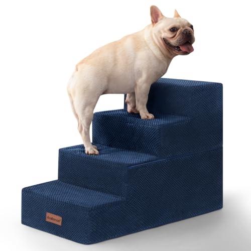 Image of Aodisman Dog Steps for Bed & Couch,18.5 inch H 4-Step Pet Stairs for Small Dogs