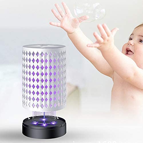 TEmkin Luz para Matar Mosquitos, lámpara Repelente de Mosquitos USB para Interiores y Exteriores, lámpara para Matar Insectos, lámpara atrapamoscas B