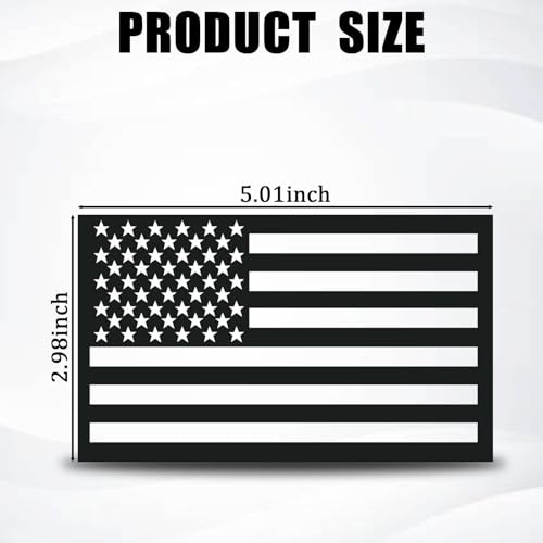 Image of 2 PCS 3D Embossed Metal American Flag Emblem Decal Sticker, 5 inch x 3 inch Acrylic Cutout American Car Military Patriotic Badge, Car Exterior Decorative Accessories Suitable for Most Vehicle