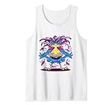 Bunter Paradiesvogel Federnkleid Kostüm Fasching Karneval Tank Top