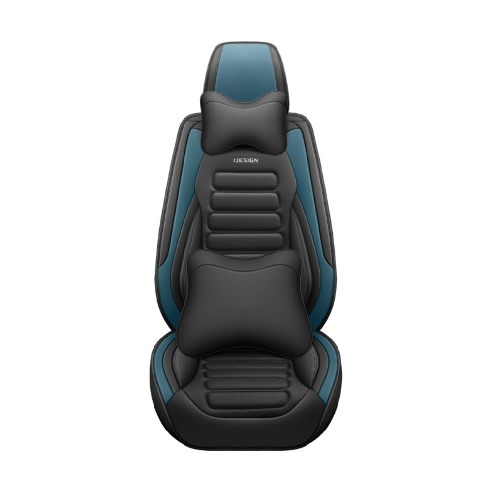 DTGPRO Car seat cover set suitable for Hummer All Models Hummer H2 2008 Hummer H3 Suitable for car seat covers，blue