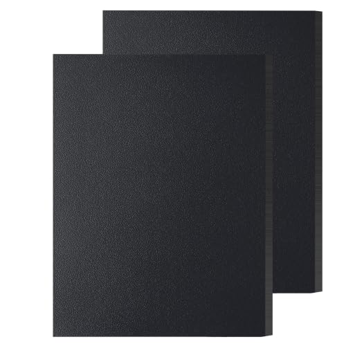 Image of ABS Plastic Sheet 1 /4 Inch Thick 24 inch x 48 inch (2-Pack),Black Rigid Moldable Panel with Different Surfaces (Textured Front & Smooth Back) for Structural Parts, Amp Mounting, and DIY Home Decor, etc.