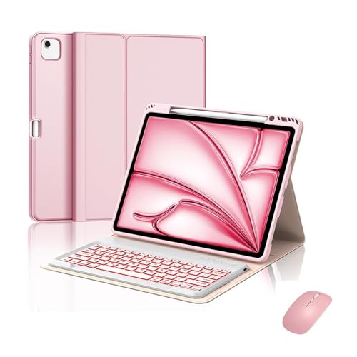 Étui pour iPad Pro 12.9 rose résistant aux chocs pour remplacer votre ordinateur
