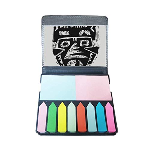 Tatouage indien squelette totem autocollant marqueur page note couleur