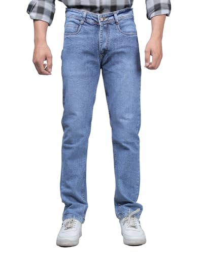 Image of Noble Monk Men Mid Rise Nobel Monk Regular Fit Denim Jeans | Jeans Pants
