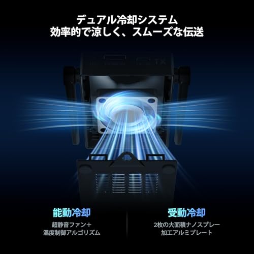 undefined ワイヤレスHDMI無線送受信機4K 30HZ-デュアル冷却シス、1/4インチスレッドインターフェース、150m安定転送距離、設定不要,テレビボックス、コンピューター、ラップトップ、カメラ、監視カメラからモニター、テレビ、プロジェクターに送信するのに適しています の商品画像 2