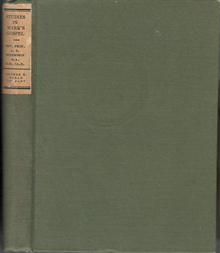 Studies in Mark's Gospel, B00086SBNO Book Cover