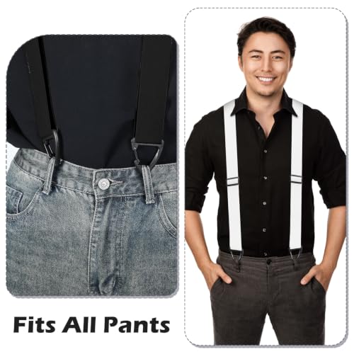 Image of Janmercy 2 Pcs Hidden Suspenders for Men, 1.5 inch