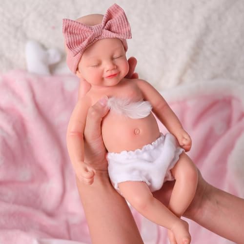 Muñeca Reborn de Silicona Realista de 12 Pulgadas miniatura 7
