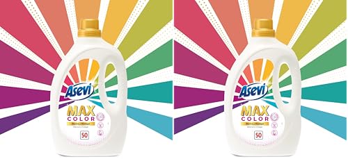 Asevi Detergente Líquido para Lavadora Max Color - Detergente Hipoalergénico