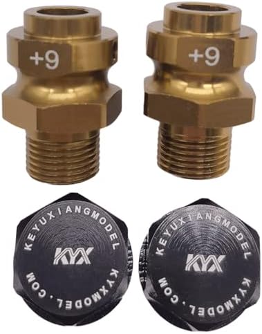 KYX Racing Aluminum 17mm Wheel Hex 9mm Offset Extension Upgrades Accessories for 1/7 1/8 RC Crawler Car Arrma Karton Fireteam Notorious Outcast Talion