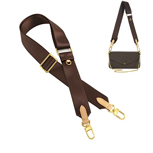 Image of Multi Pouchette Accessories Adjustable Strap, Crossbody Shoulder Purse Strap Replacement, Wide Luxury Bag Strap