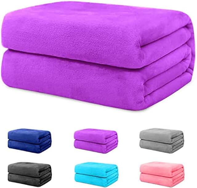 Amazon.com: queen size purple blanket