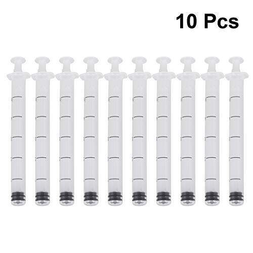 Healifty 10pcs 5G Disposable Vaginal Applicator Personal Lubricant Injector Anal Syringe Lube Tube Aid Tools Health Care for Women Female